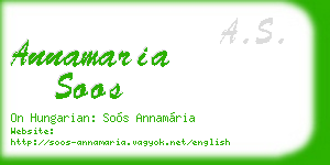 annamaria soos business card