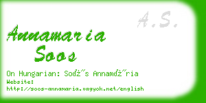 annamaria soos business card